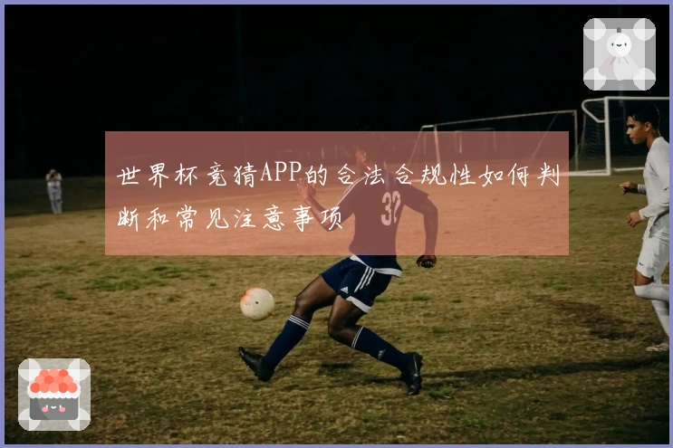 世界杯竞猜APP的合法合规性如何判断和常见注意事项