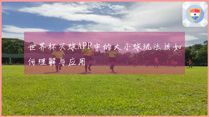 世界杯买球APP中的大小球玩法该如何理解与应用